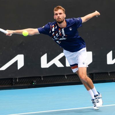 Der deutsche Tennisprofi Oscar Otte in Melbourne.