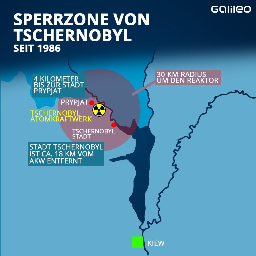 Seit 1986 gibt es eine Sperrzone um das Kernkraftwerk.