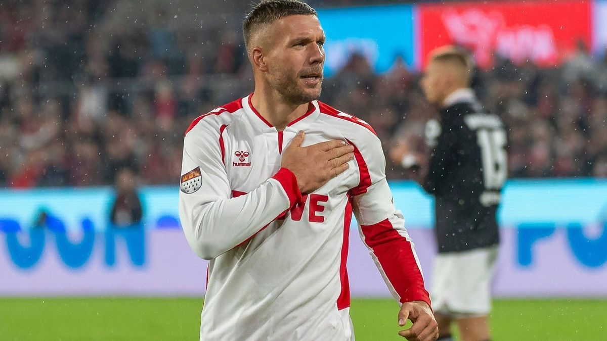 Lukas Podolski feiert einen emotionalen Abschied