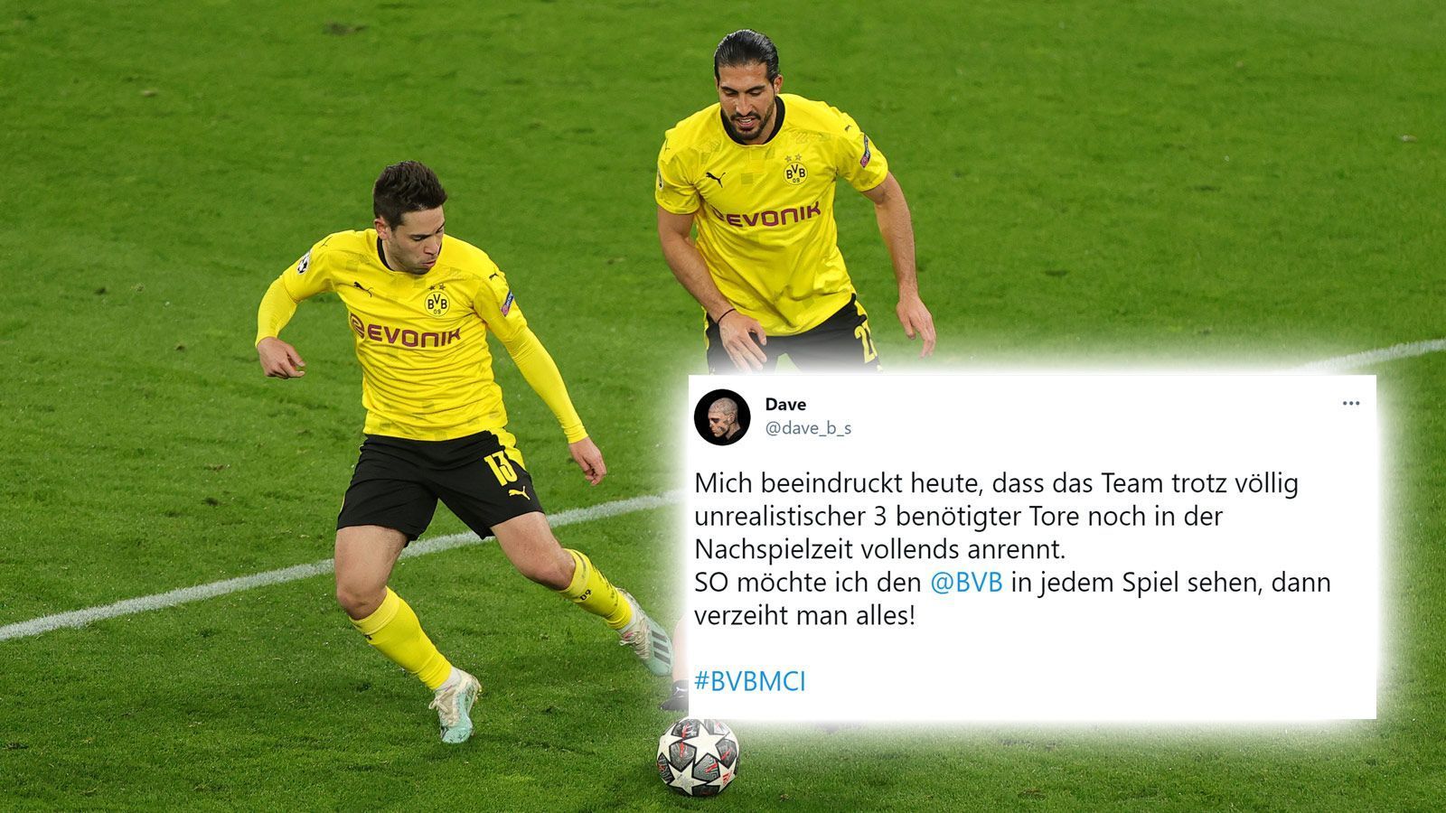 
                <strong>Stolz auf die Leistung des BVB</strong><br>
                Nur die Wenigstens hätten dem BVB eine solche Leistung zugetraut und ziehen daher auch verdienterweise den Hut vor Raphael Guerreiro und Co. Bleibt zu hoffen, dass die Schwarz-Gelben auch im Saisonendspurt an ihre Grenzen gehen.
              