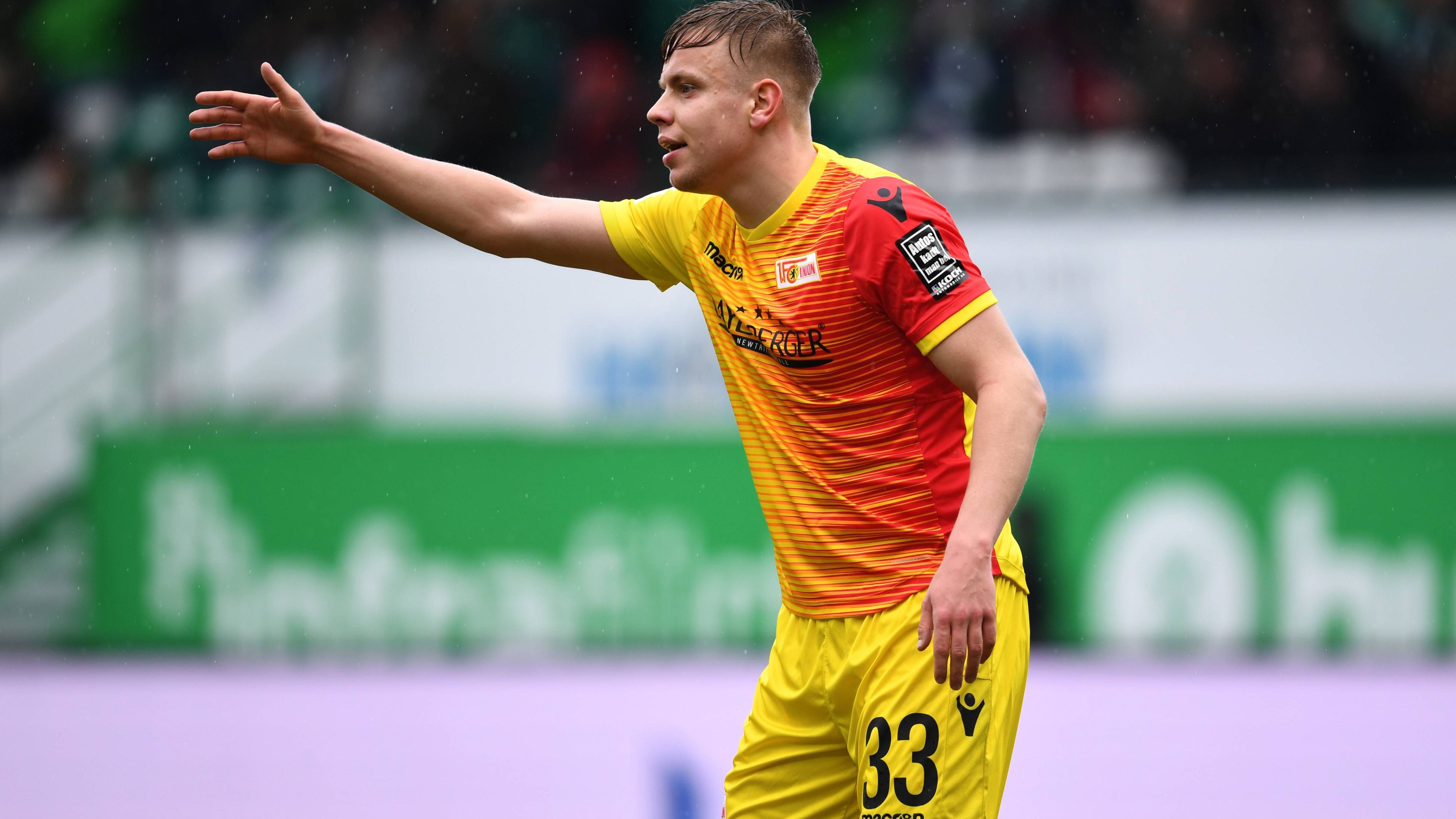 <strong>Platz 16: 1. FC Union Berlin</strong><br>- Spieleranzahl: 6<br>- Wertvollste Spieler: Lennard Maloney (5 Mio. Euro), Lennart Czyborra (3,5 Mio. Euro), Aljoscha Kemlein (3 Mio. Euro)