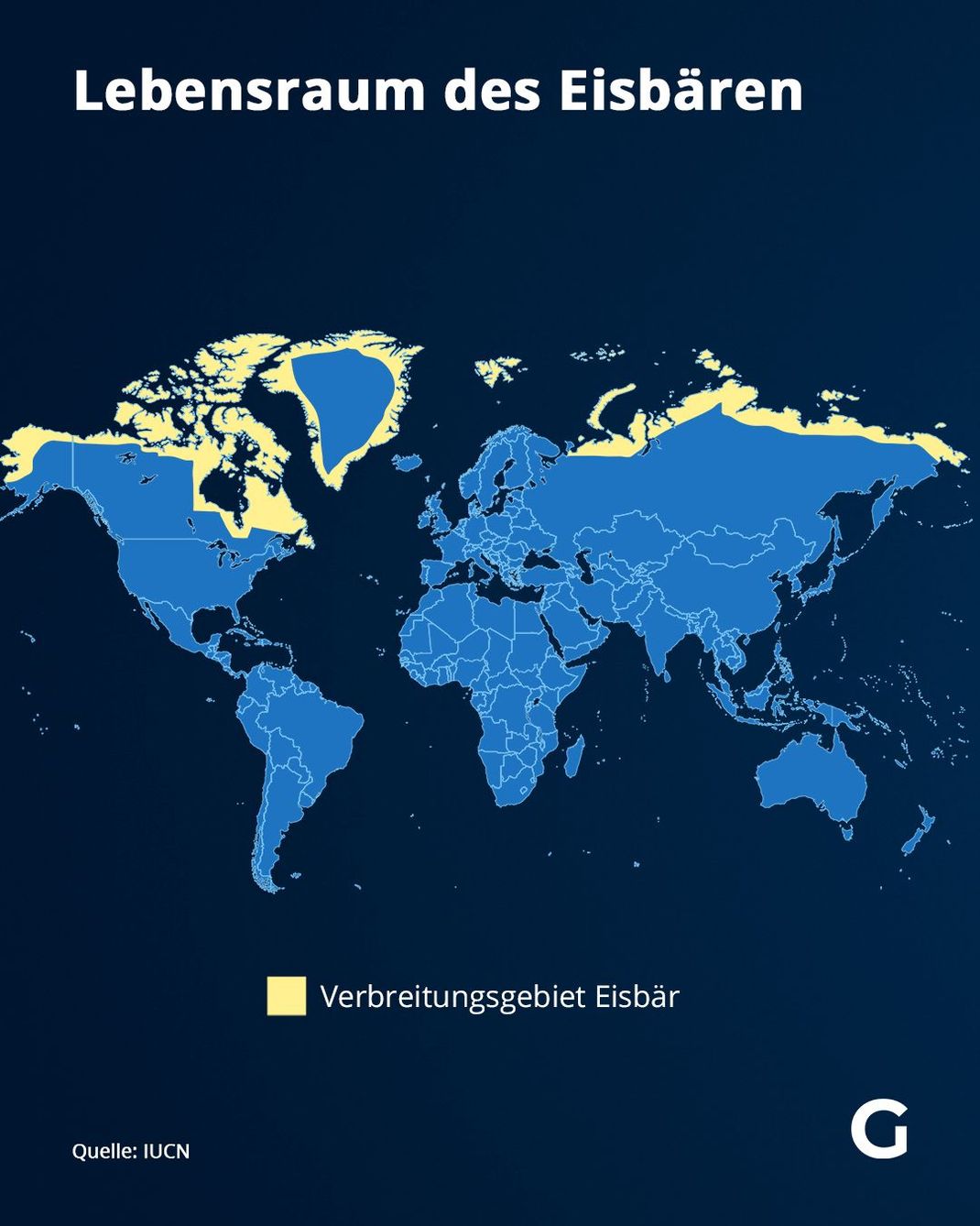 Verbreitungsgebiet des Eisbären