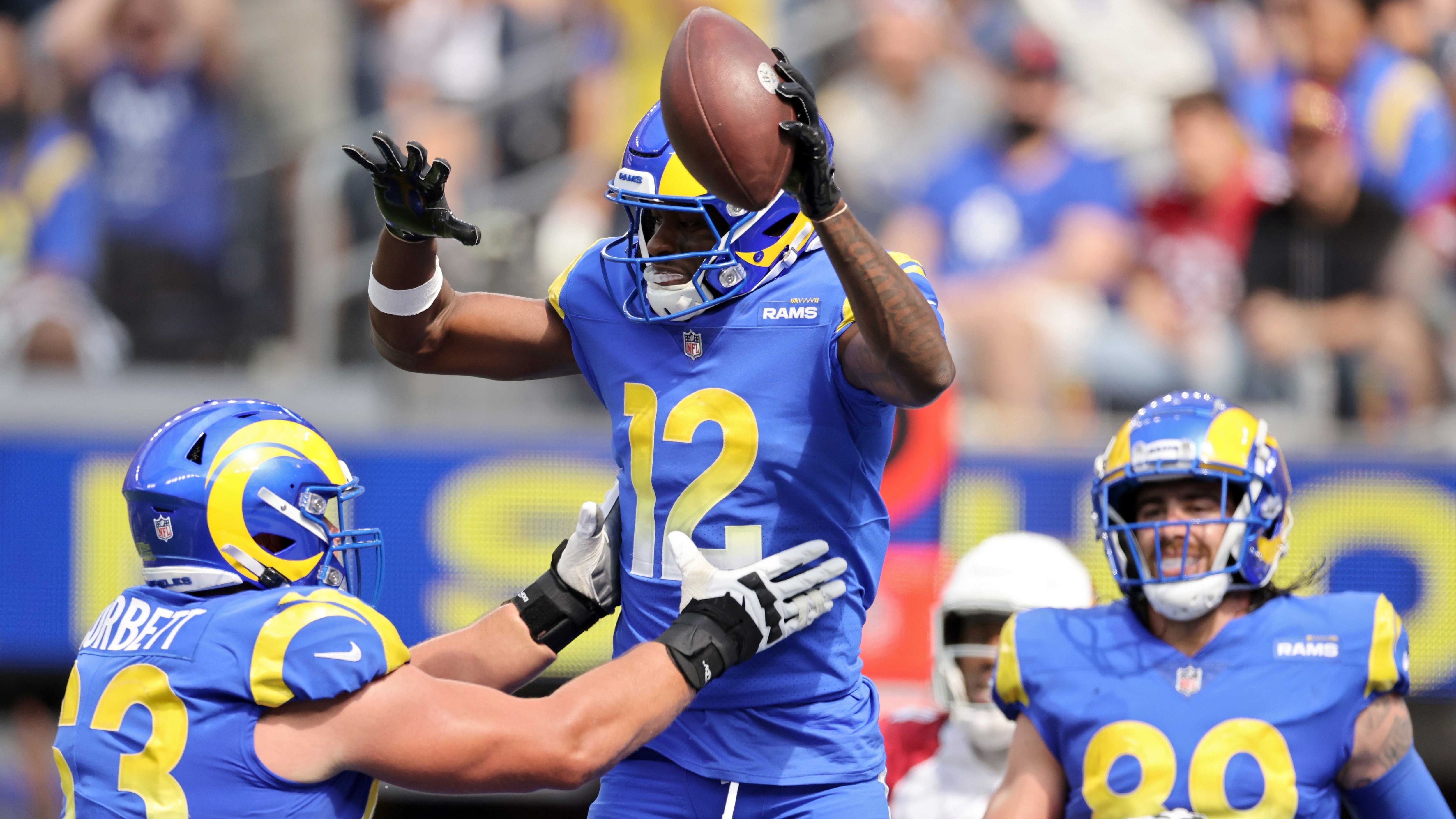 
                <strong>Van Jefferson (Los Angeles Rams)</strong><br>
                Position: Wide Receiver - Gedraftet: 2020 (Runde 2/Pick 57) - NFL-Spiele: 26 - Wichtigste Statistiken: 49 Catches, 707 Yards, vier Touchdowns
              