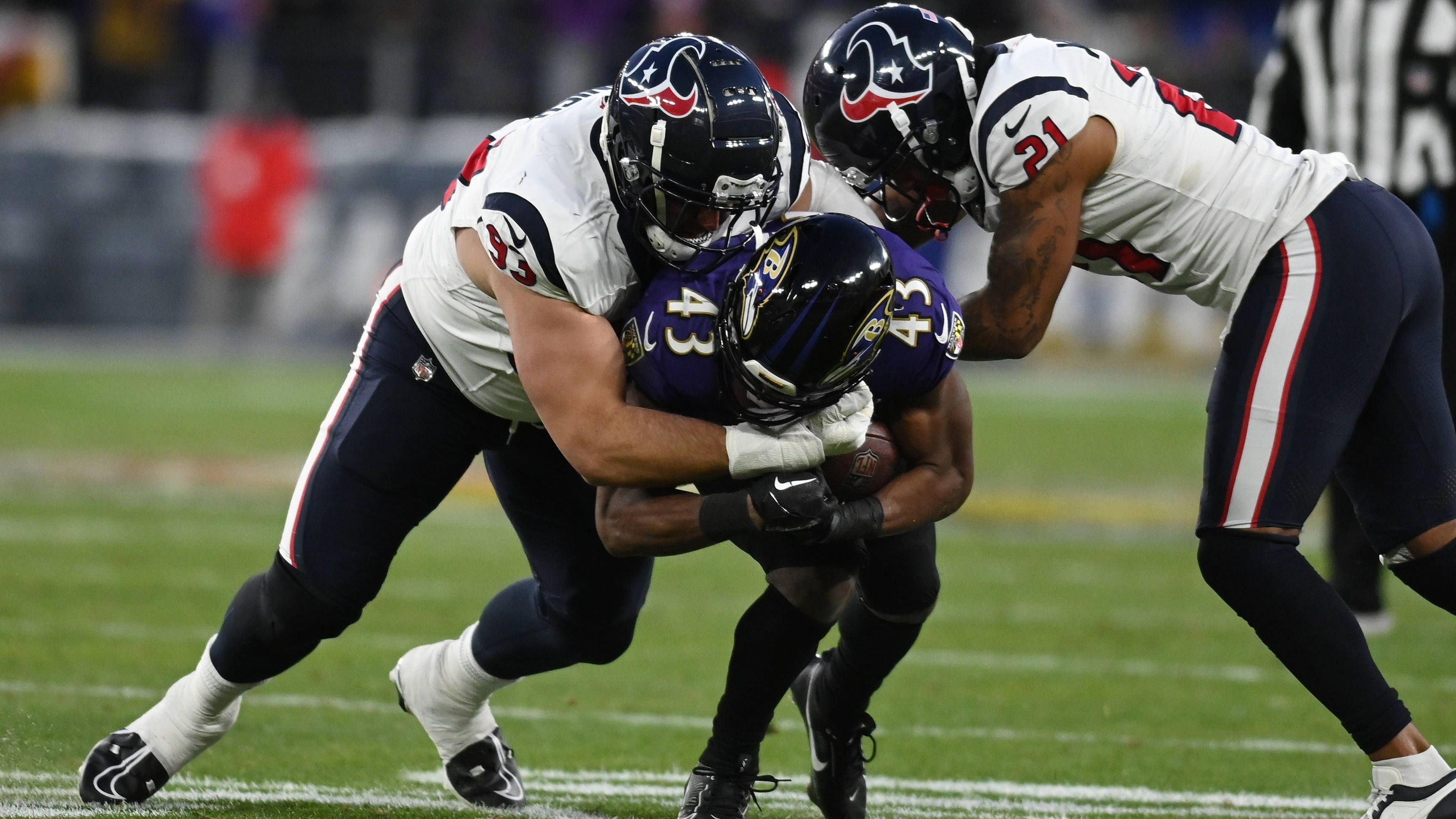 <strong>Houston Texans</strong><br>Größter Need: Defensive Tackle<br>Die Texans schraubten im Draft an ihrer Secondary. In der 7. Runde kam mit Marcus Harris ein Defensive Tackle dazu. Ein Anfang, aber dennoch könnte sich diese Position noch etwas breiter präsentieren. Vor allem, sollten die Trainer am 4-3 System festhalten.