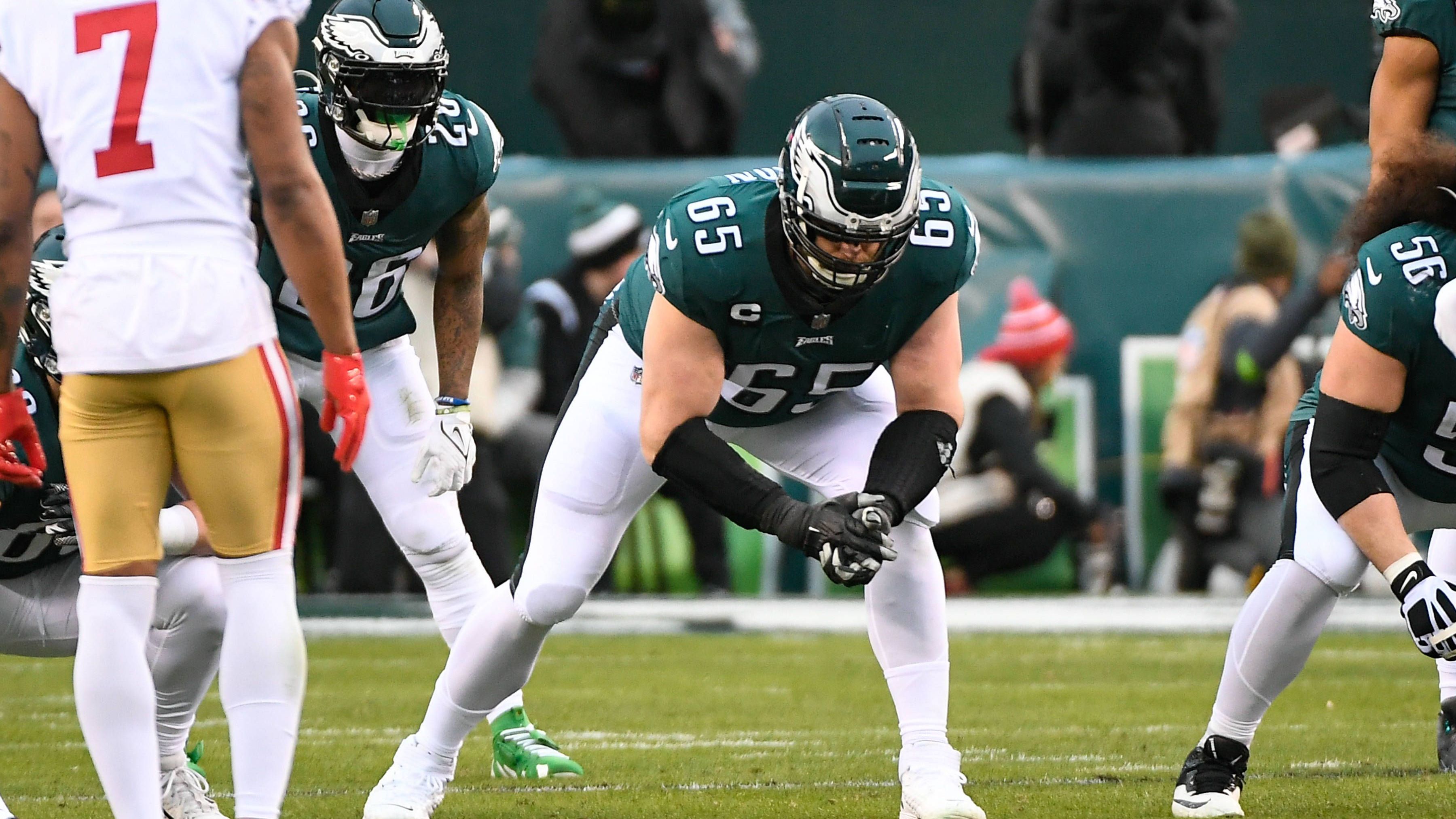 <strong>Platz 8: Philadelphia Eagles - 53,2 Millionen US-Dollar</strong><br>Anzahl der Spieler: 13<br>Top-Verdiener: Lane Johnson (RT) - 15,9 Millionen US-Dollar<br>Durchschnitts-Cap-Space pro Spieler: 4,1 Millionen US-Dollar<br>Prozentualer Anteil der O-Line am Cap Space: 20,43%