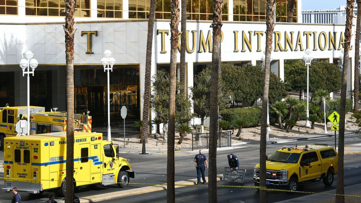 Cybertruck-Brand vor Trump-Hotel