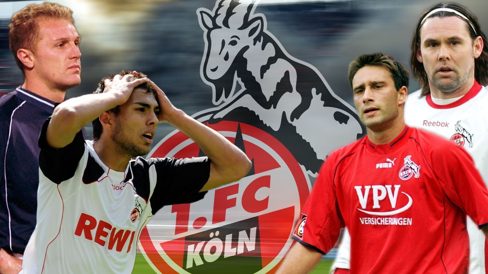 
                <strong>Die Flop-Elf des 1. FC Köln seit dem Jahr 2000 </strong><br>
                Der 1. FC Köln ist seit 2000 fünf Mal abgestiegen - es ist also einiges falsch gemacht worden. So war es auch ein Leichtes, eine Flop-Elf des ersten Bundesliga-Meisters zusammenzustellen. Augen zu und durch, liebe FC-Fans!
              