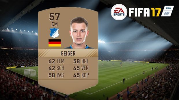
                <strong>Dennis Geiger</strong><br>
                Dennis Geiger (1899 Hoffenheim) - Gesamt-Stärke: 57
              