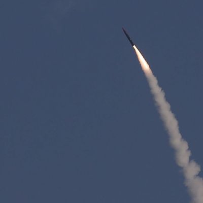 Eine Arrow-3-Rakete bei einem Test in Israel