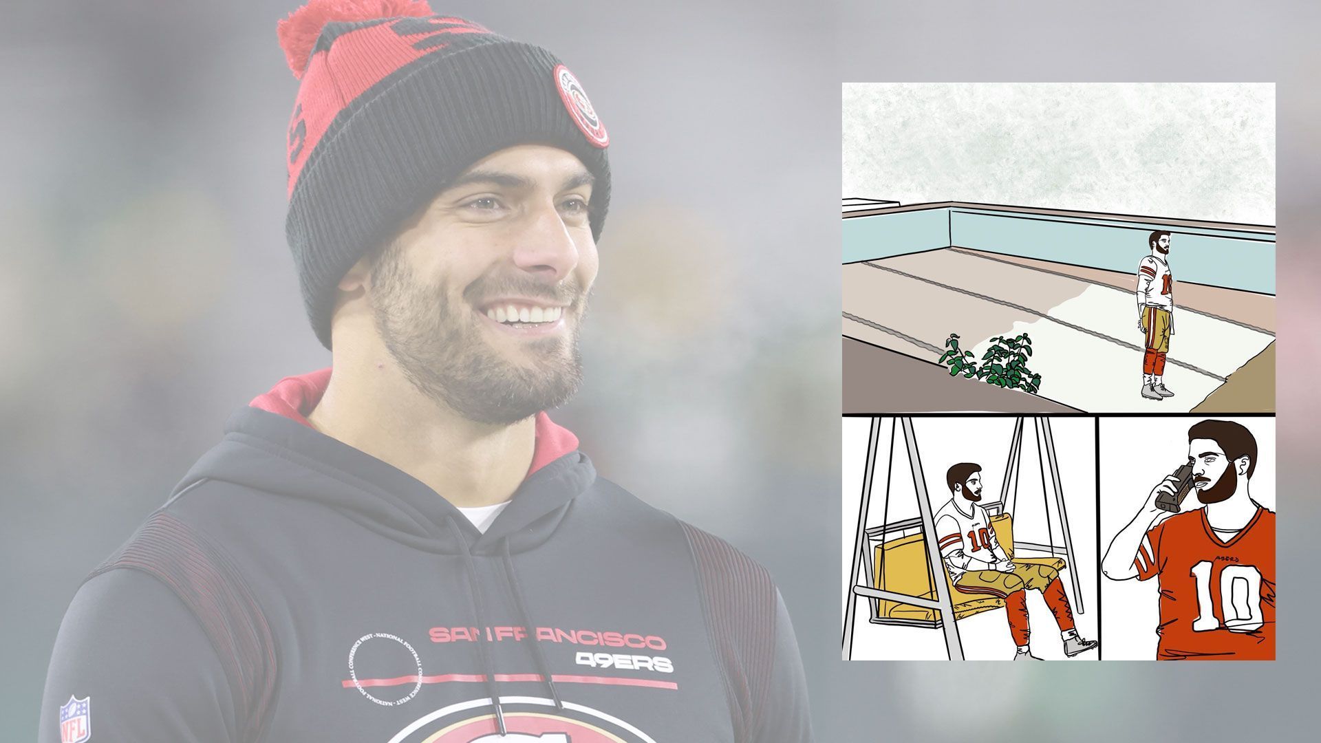 
                <strong>Tag 45</strong><br>
                Jimmy Garoppolo als Meme.
              