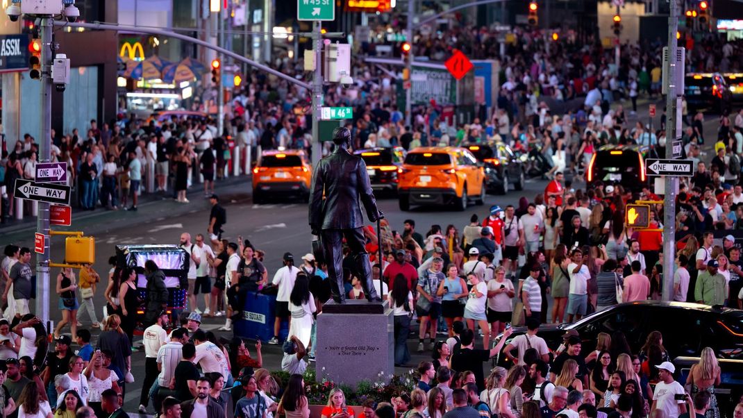 Der Times Square, das Herz der Metropole, New York.
