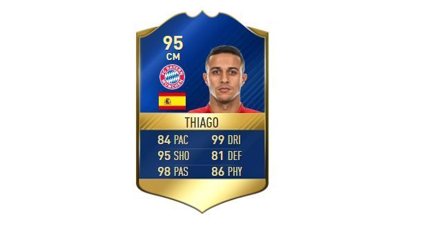 
                <strong>Mittelfeld - Thiago (FC Bayern München)</strong><br>
                Stärke: 95
              