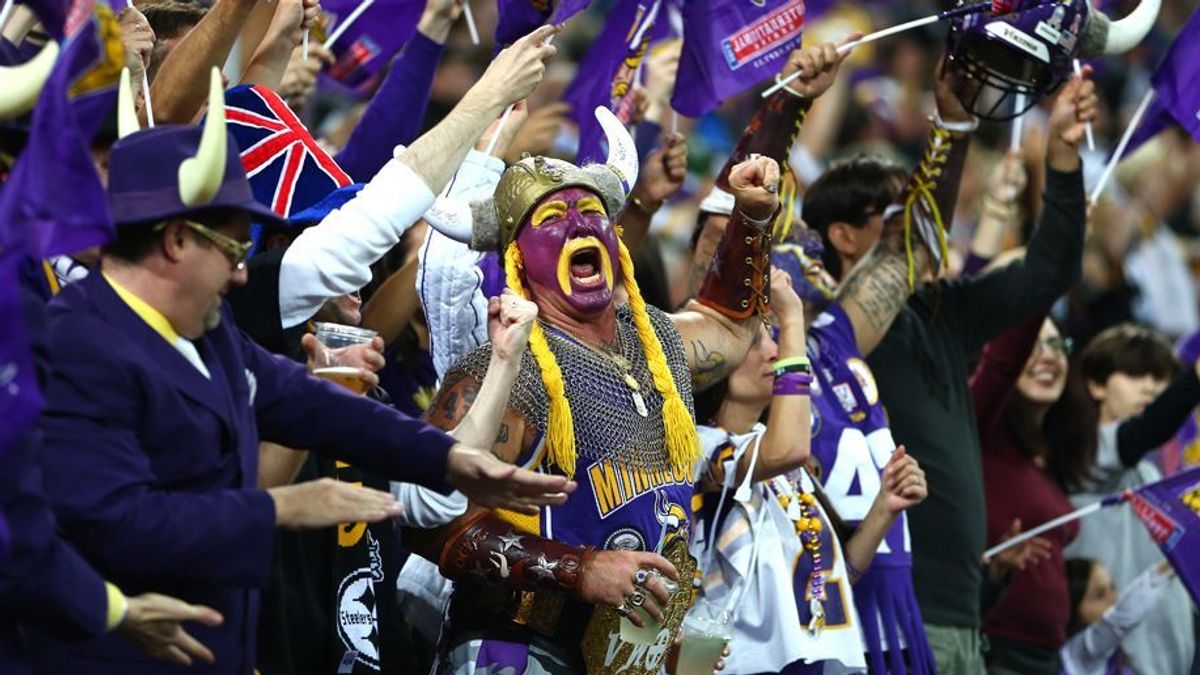 Minnesota Vikings-Fans in London