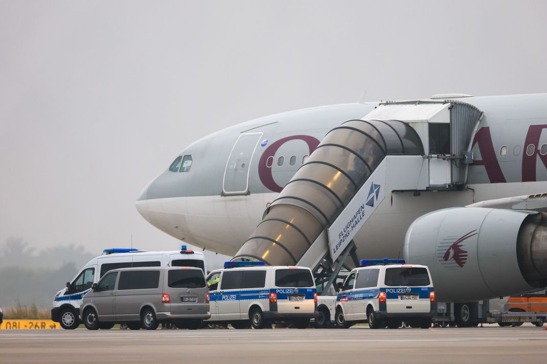Der Abschiebeflug startete am Freitagmorgen von Leipzig nach Kabul.