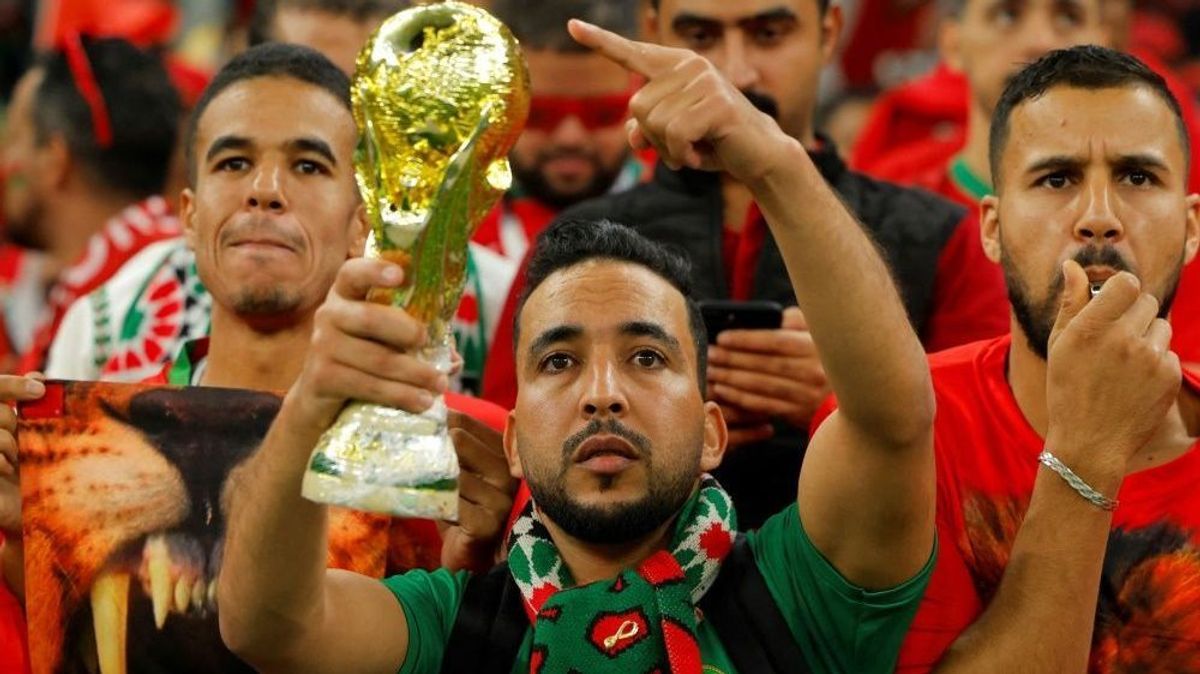 Marokko-Fans träumen vom Coup gegen Frankreich