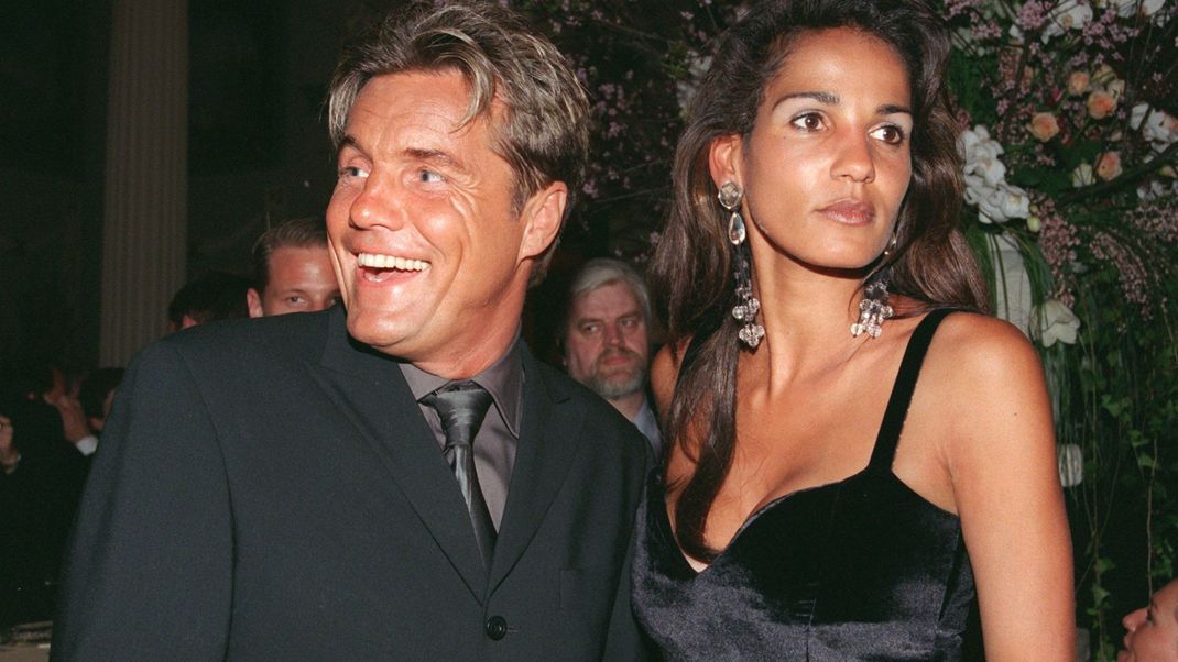 Dieter Bohlen und seine damalige Freundin Nadja Abd el Farrag im Jahr 1999 auf einer Party in Berlin.