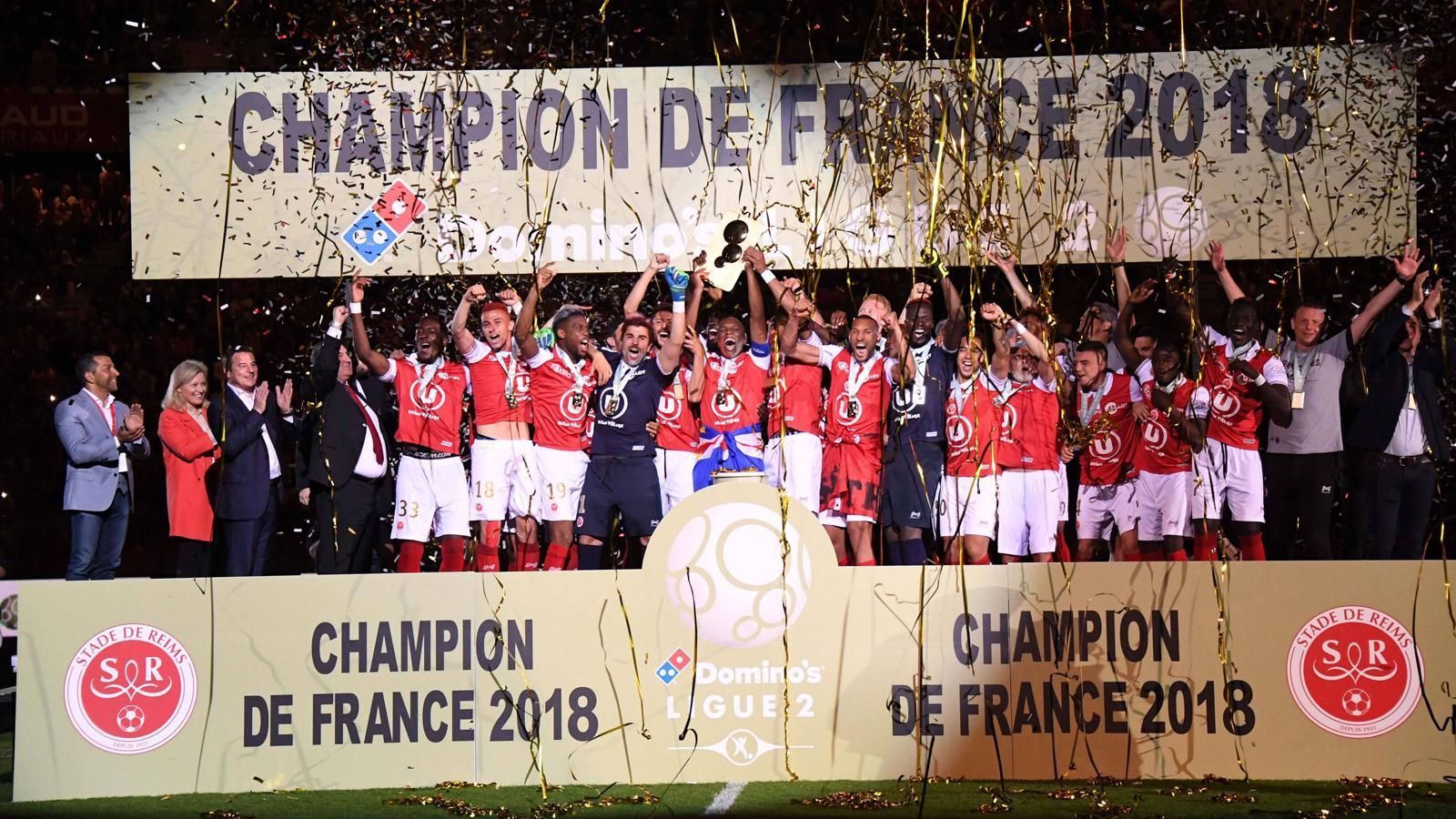 
                <strong>Stade Reims (Ligue 2)</strong><br>
                Stade Reims hat den Aufstieg in die Ligue 1 geschafft. Nach zwei Jahren in der Ligue 2 kehrt Reims wieder in die erste französische Liga zurück.
              