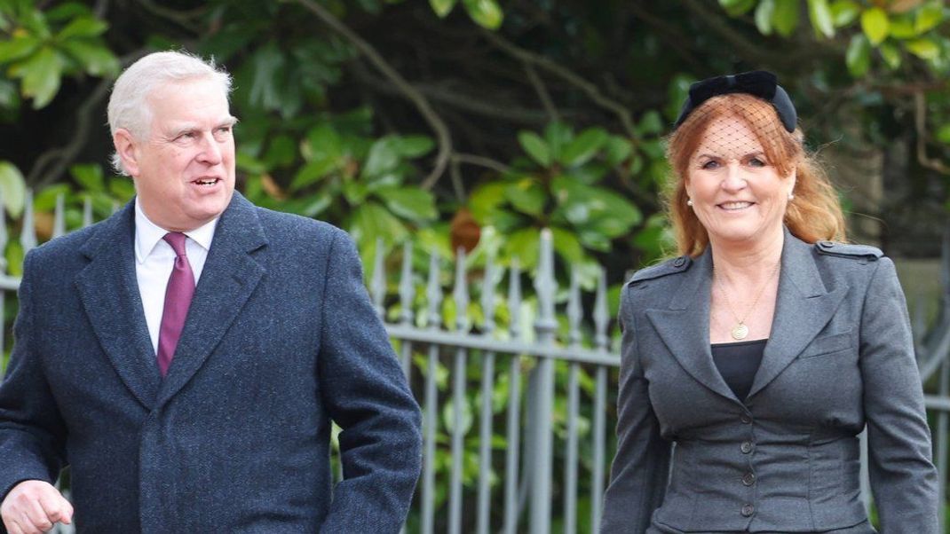 Prinz Andrew zeigt sich mit seiner Ex-Ehefrau in Windsor.&nbsp;