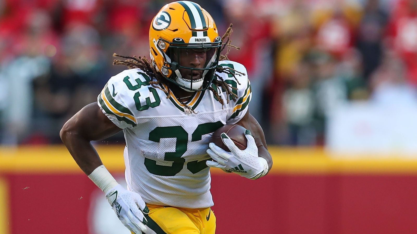 
                <strong>8. Platz: Aaron Jones</strong><br>
                &#x2022; Team: Green Bay Packers<br>&#x2022; Position: Running Back<br>&#x2022; <strong>Overall Rating: 89</strong><br>&#x2022; Key Stats: Speed 90 - Acceleration 93 - Agility 93<br>
              