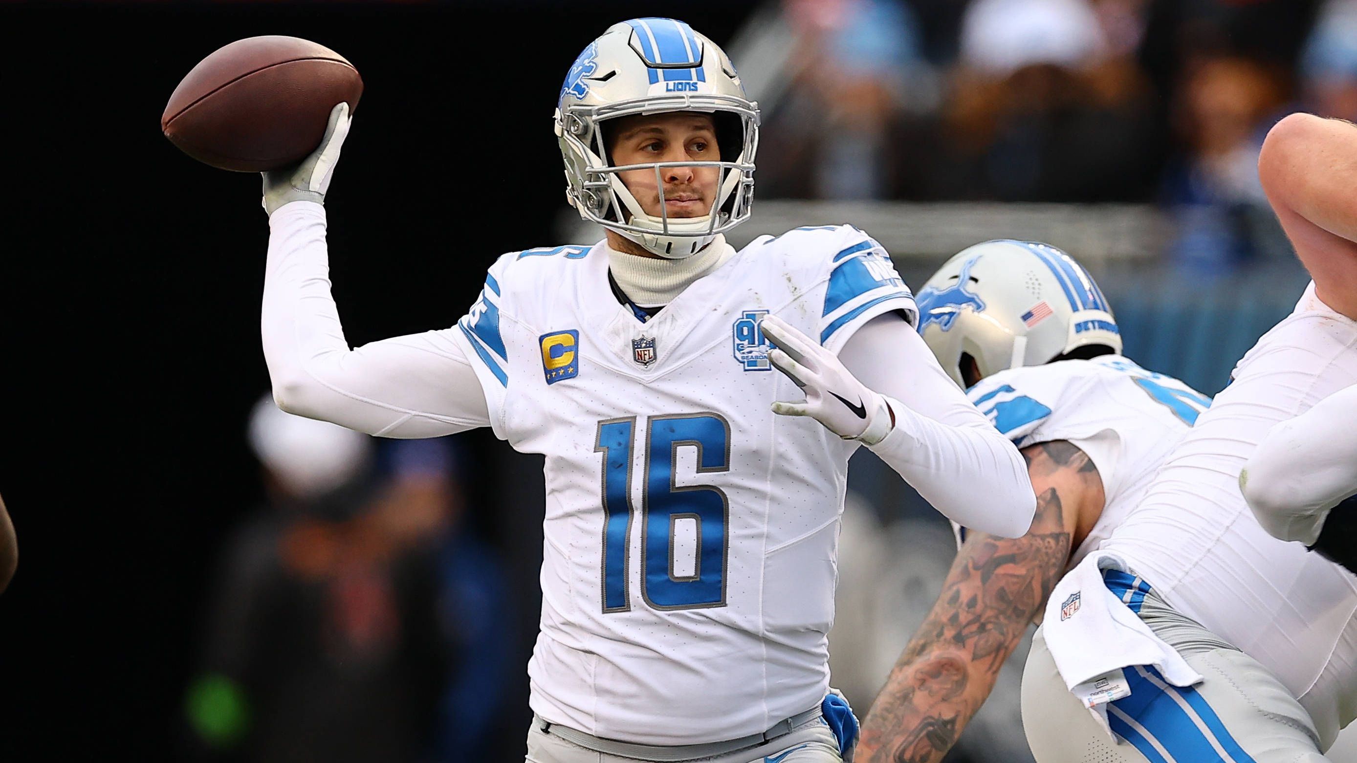 <strong>35. Platz: Jared Goff (Detroit Lions)</strong><br>Incompletions aufgrund ungenauer Pässe: 26,3%