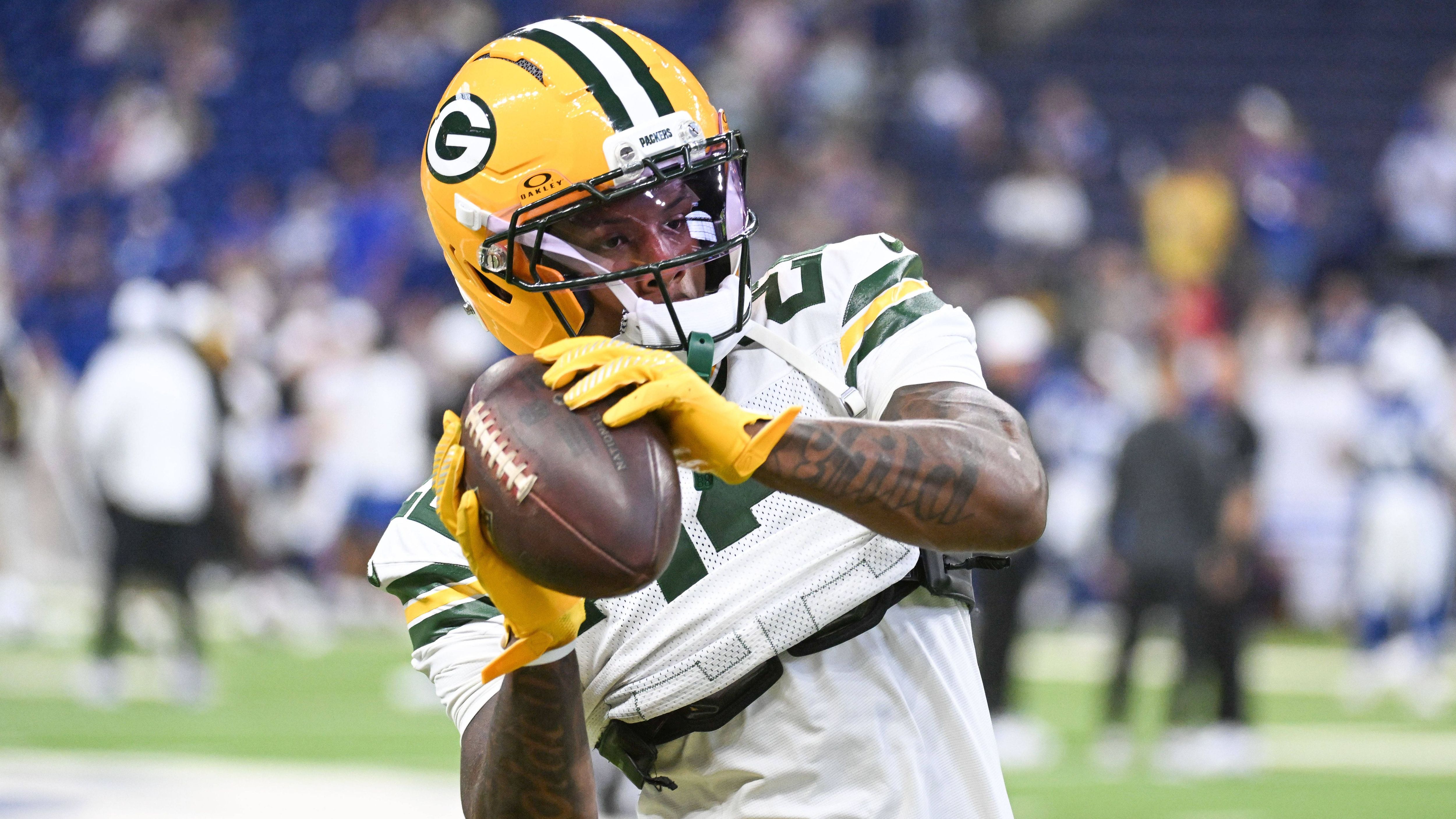 <strong>Platz 8 (geteilt): Matthew Golden (WR, Green Bay Packers)</strong><br>Quote: +2.200 (bei einem Einsatz von 100 US-Dollar gewinnt man 2.200 US-Dollar)