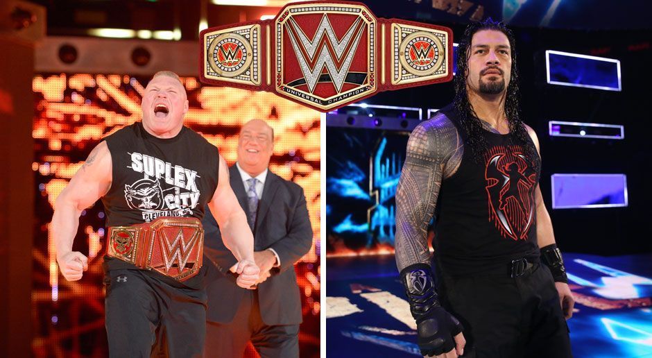 
                <strong>Universal Championship: Brock Lesnar (C) vs. Roman Reigns</strong><br>
                Irgendwie war es ein seltsames Match. Lesnar brauchte insgesamt sechs (!!) F-5s, um einen blutüberströmten Roman Reigns am Ende in die Knie zu zwingen. Die Fans waren von dem Match nicht sonderlich begeistert. Lesnar wars egal. Er verteidigte seinen Titel!Sieger: Brock LesnarIm Vorfeld von ran getippter Sieger: Roman Reigns
              