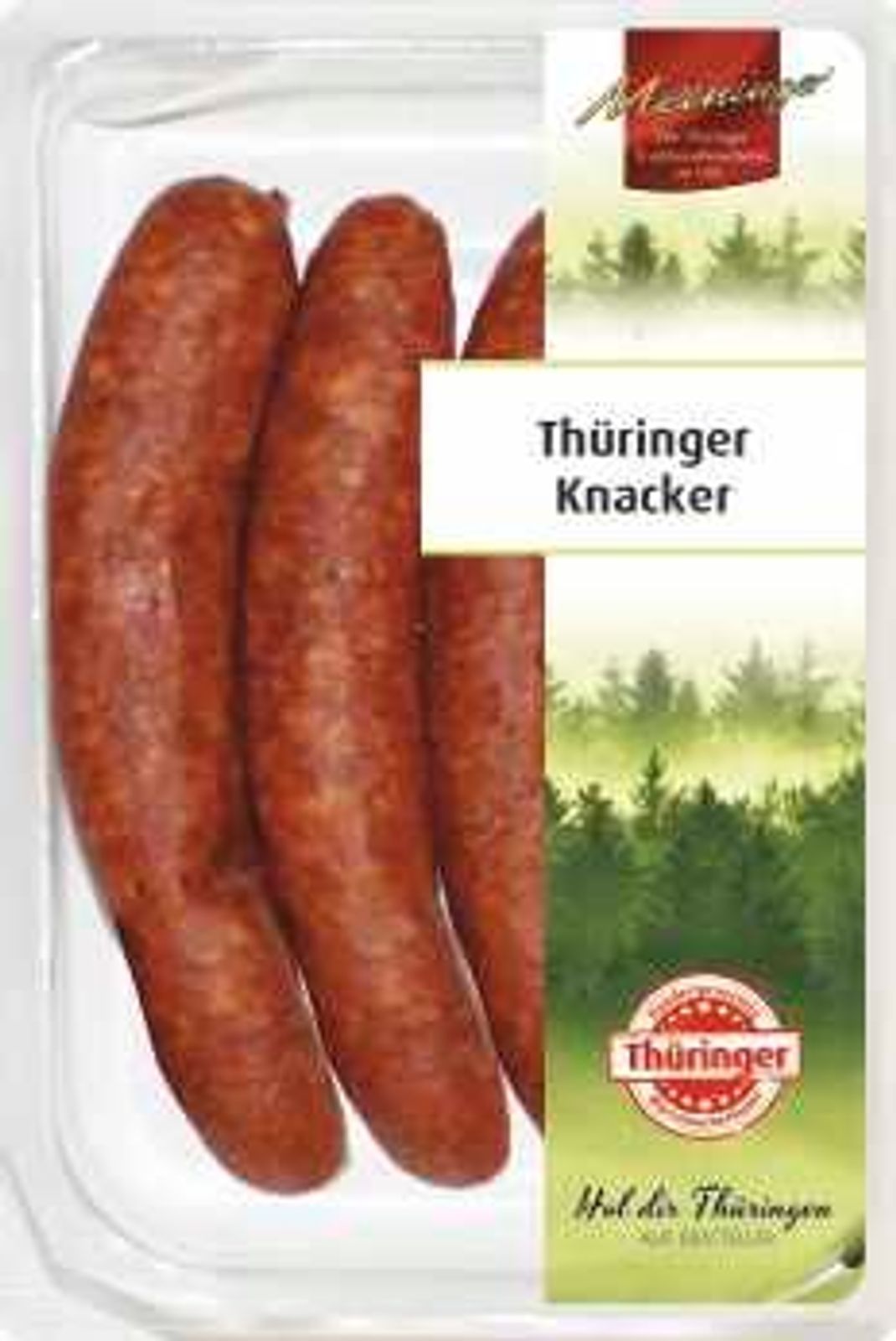 Der Wursthersteller Meininger Wurstspezialitäten aus Thüringen GmbH ruft seine "Thüringer Knacker" zurück.
