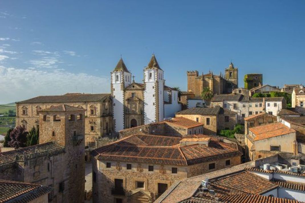 "House of the Dragon"-Schauplatz in Cáceres, Spanien.