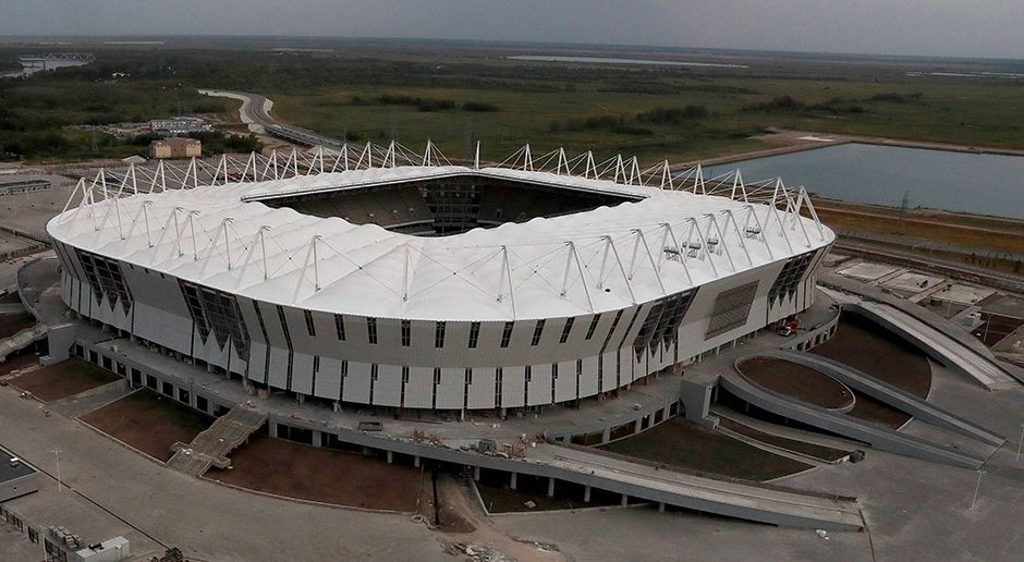 
                <strong>8. Rostow-Arena (Rostow am Don)</strong><br>
                Platz für: 45.000 ZuschauerIn der Heimspielstätte vom FC Rostow werden vier Vorrunden-Spiele und ein Achtelfinale ausgetragen.
              