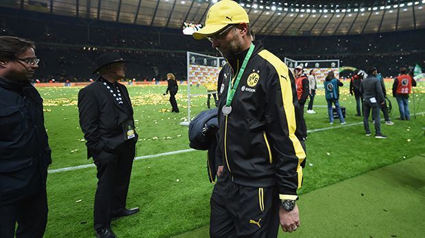 
                <strong>DFB-Pokal-Finale 2015</strong><br>
                Aber das Happy End bleibt aus: Wolfsburg schlägt den BVB deutlich mit 3:1 - und die Borussia muss erneut ohne Pokal nach Hause fahren. 
              