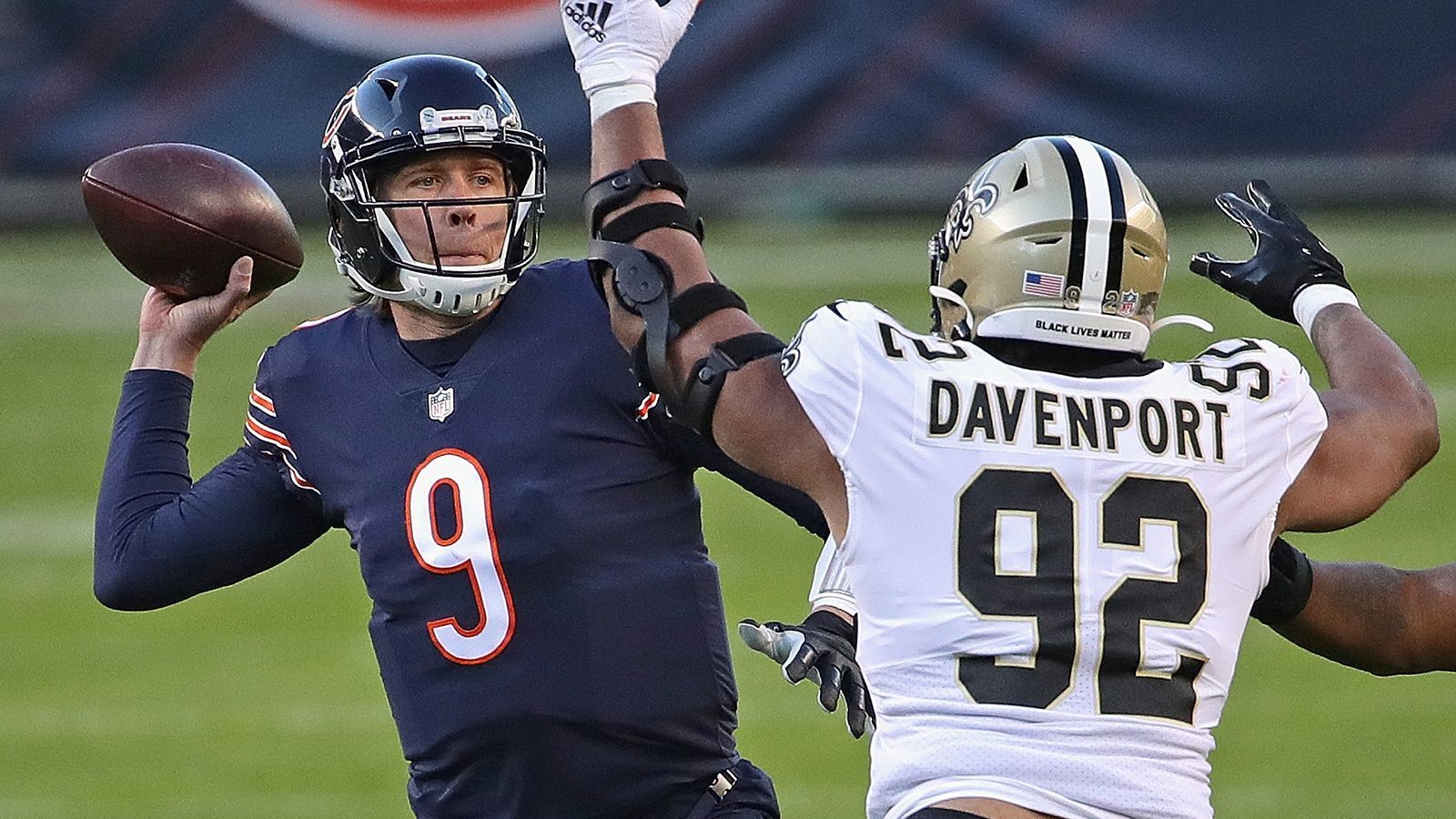 
                <strong>Marcus Davenport (14. Pick, New Orleans Saints) </strong><br>
                &#x2022; Defensive End -<br>&#x2022; Fifth Year Option: Gezogen -<br>&#x2022; Gehalt: 9 553 000 Dollar<br>
              