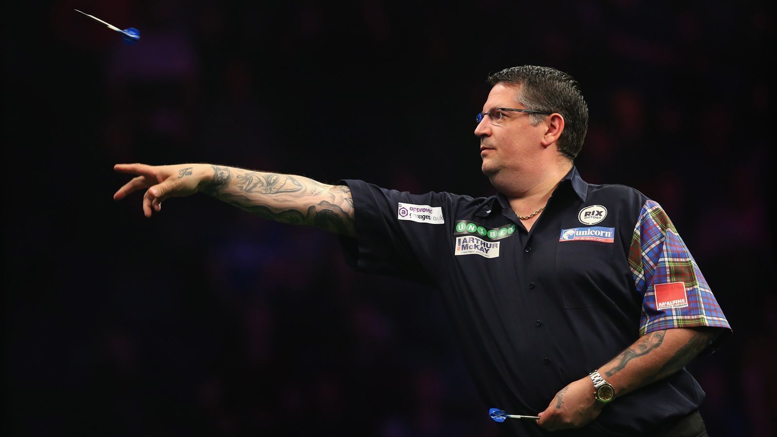 
                <strong>Gary Anderson (Schottland)</strong><br>
                Weltrangliste: Platz 4Spitzname: The Flying ScotsmanGrößte Erfolge: Weltmeister 2015, Weltmeister 2016
              