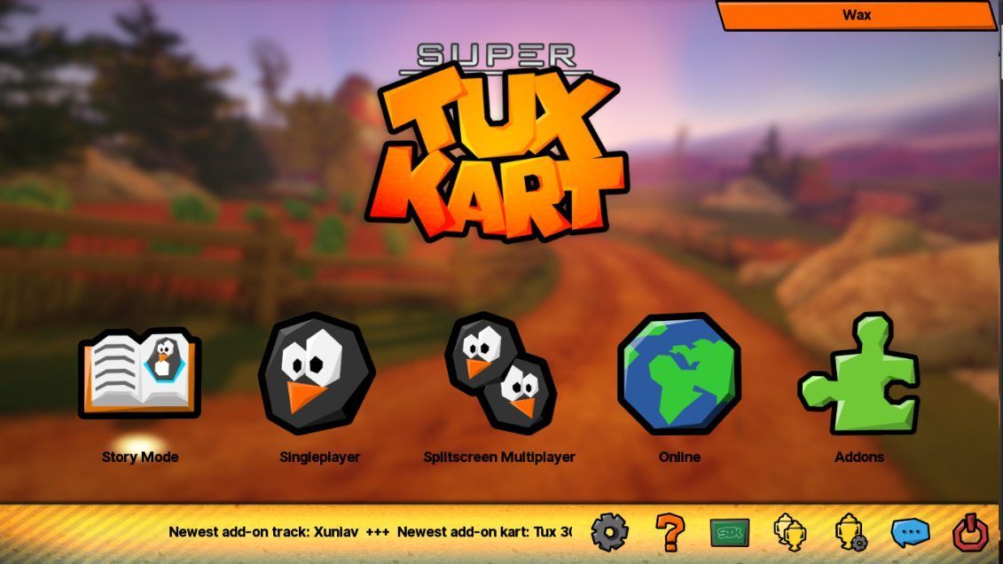 Auch eine Gratisvariante von Mario Kart kannst du zocken - im Mittelpunkt von SuperTuxKart steht der Linux-Pinguin. Wie beim Vorbild saust du mit Figuren durch bunte Comicwelten - und nutzt Power-ups, um schneller voranzukommen.