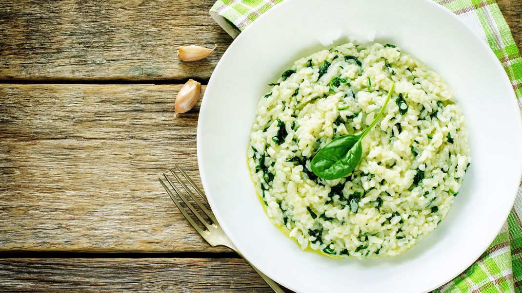 Risotto-Fans werden's lieben, wenn Spinat eine Hauptrolle spielt!