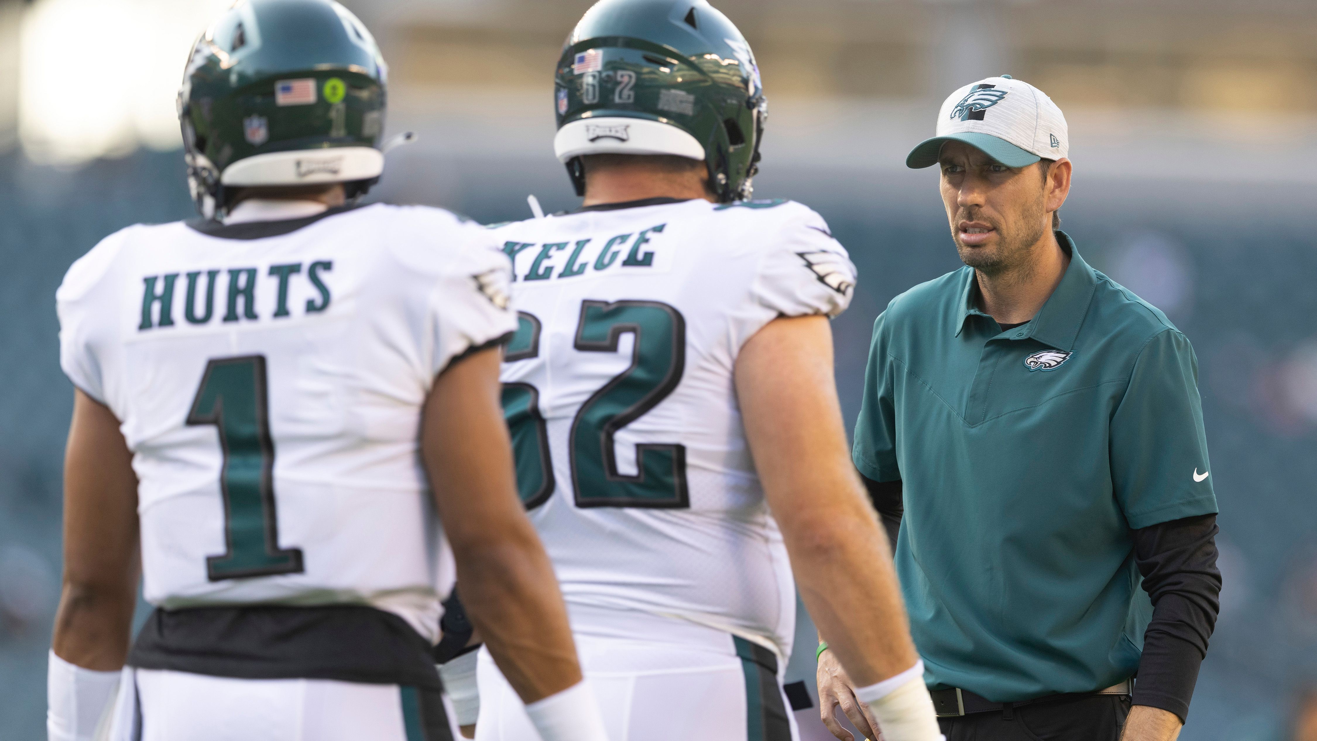 
                <strong>Philadelphia Eagles</strong><br>
                Captains: Defensive Tackle Fletcher Cox, Defensive End Brandon Graham, Quarterback Jalen Hurts, Center Jason Kelce, Safety Rodney McLeod, Linebacker Alex Singleton
              