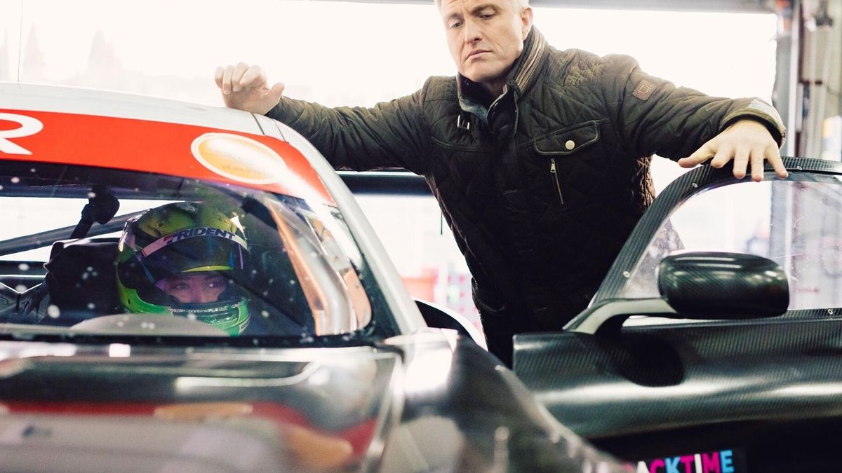 David Schumacher und sein Vater Ralf Schumacher beim Test in Imola