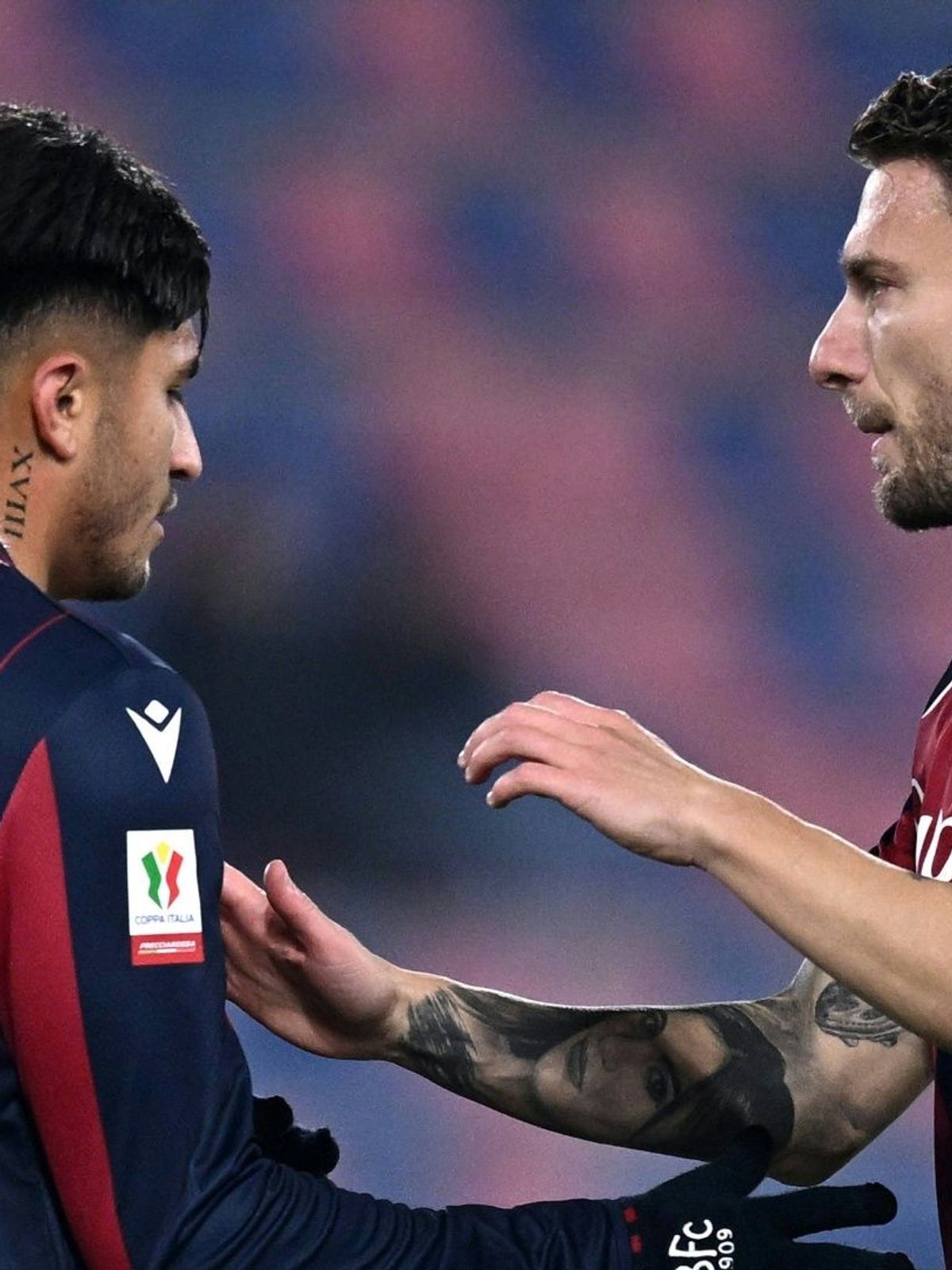 Torschütze Castro (l.) mit Ciro Immobile