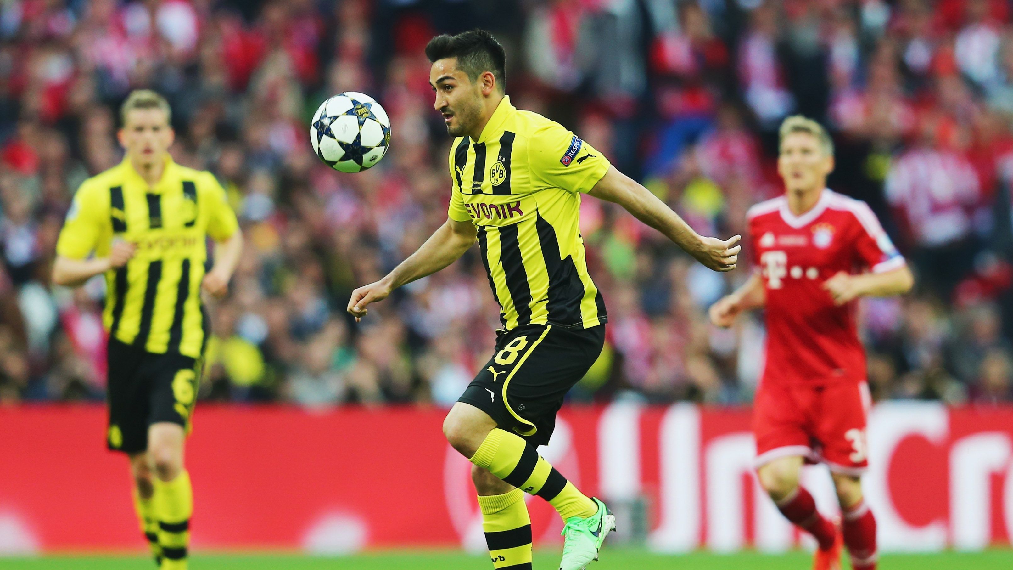 <strong>Ilkay Gündogan (Mittelfeld)</strong> <br>Beim BVB entwickelte er sich damals zu einem internationalen Topspieler, im Finale traf er per Elfmeter zum zwischenzeitlichen 1:1. 2016 ging er zu Manchester City, wo er endgültig zum Topstar reifte und zahlreiche Titel holte, darunter auch den Henkelpott. Vor der vergangenen Saison wechselte er zum FC Barcelona. Bei der EM 2024 ist er der Kapitän der deutschen Nationalmannschaft.