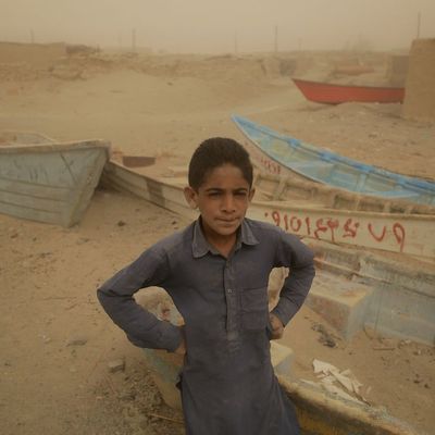 Iran: Wo dieser Junge steht, war einst ein See. 