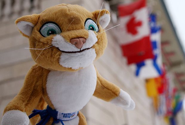 
                <strong>Maskottchen Leopard</strong><br>
                Für die Knallharten unter den Fans kommt Kollege Leopard in Frage. Merkwürdig ist bei ihm die Position des Schals.
              