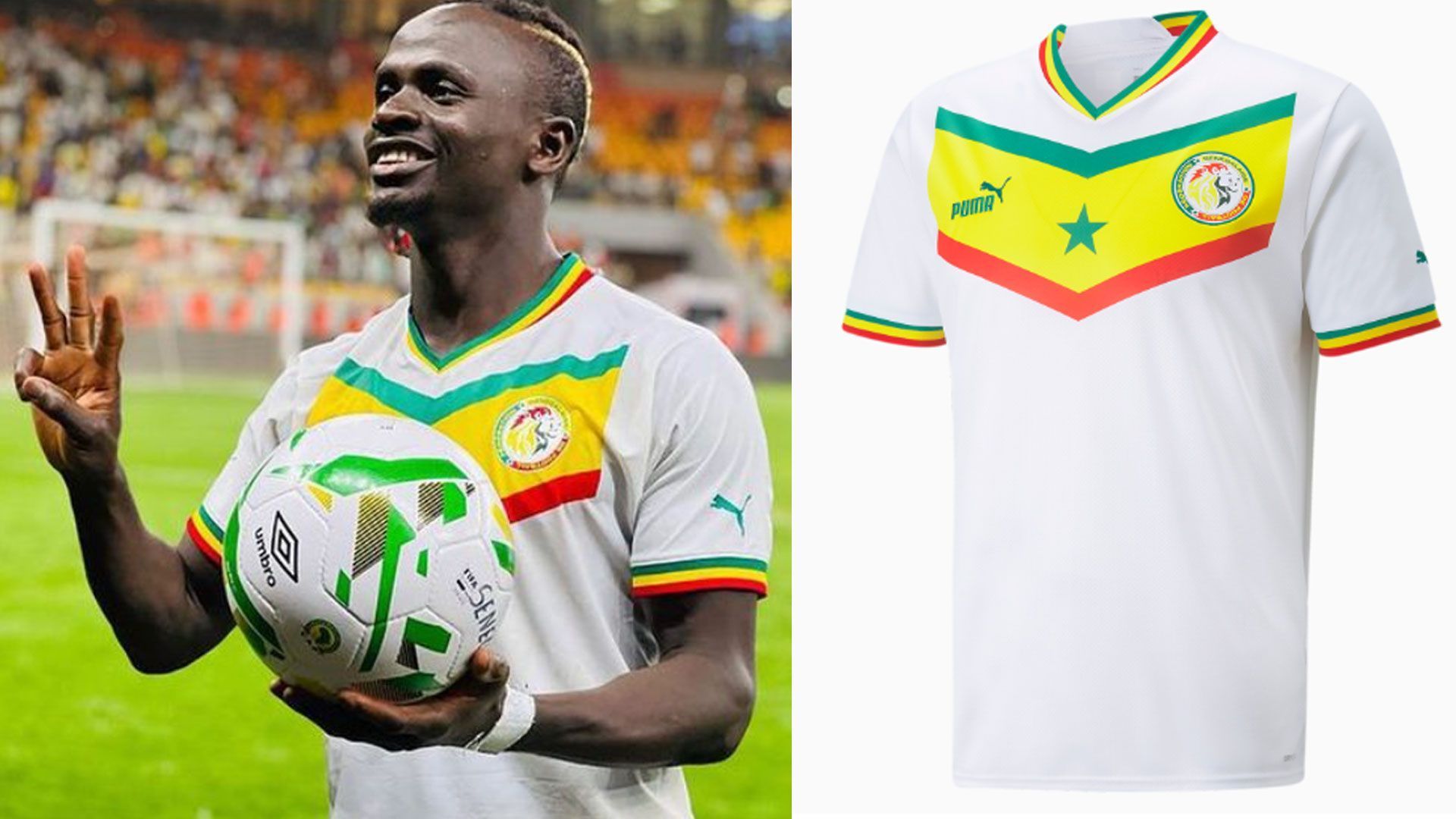 
                <strong>Senegal</strong><br>
                Auch Afrika-Cup-Sieger Senegal um Superstar Sadio Mane vom FC Bayern München tritt beinahe ganz in Weiß an. Auf der Brust ist zudem die Flagge des westafrikanischen Staates abgebildet. Der Stern wird dem Vernehmen nach allerdings nicht zu sehen sein, da dort wohl ein "Badge" für den Gewinn des Afrika Cups aufgenäht sein wird. 
              