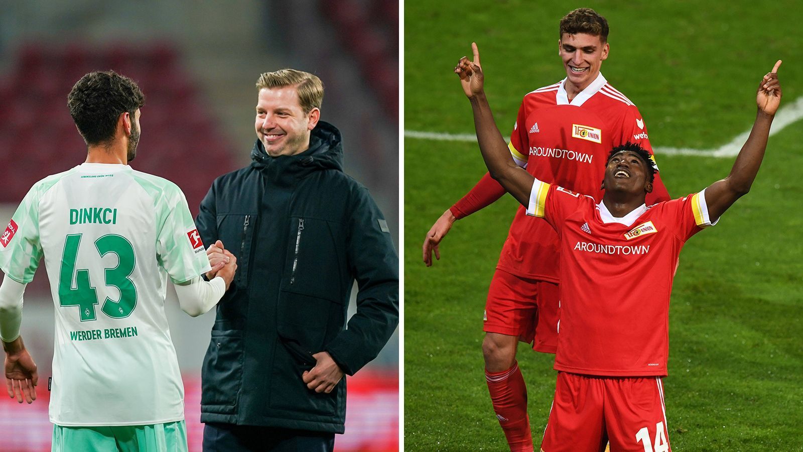 
                <strong>SV Werder Bremen (13.) - 1. FC Union Berlin (6.)</strong><br>
                Werder ist wieder in der Spur. Nach dem 1:0-Sieg gegen Mainz folgte ein souveräner 3:0-Erfolg im Pokal gegen Hannover. Aber jetzt kommt die Überraschungsmannschaft der Bundesliga - mit Wut im Bauch. Das Pokal-Aus gegen Zweitligist Paderborn kam für Union überraschend und musste aus den Beinen geschüttelt werden. Aber trotzdem: den BVB geschlagen, Unentschieden gegen die Bayern, Platz sechs und das alles total verdient. Mit neuer Kraft ins neue Jahr. ran.de tippt: Union gewinnt mit 1:0. 
              