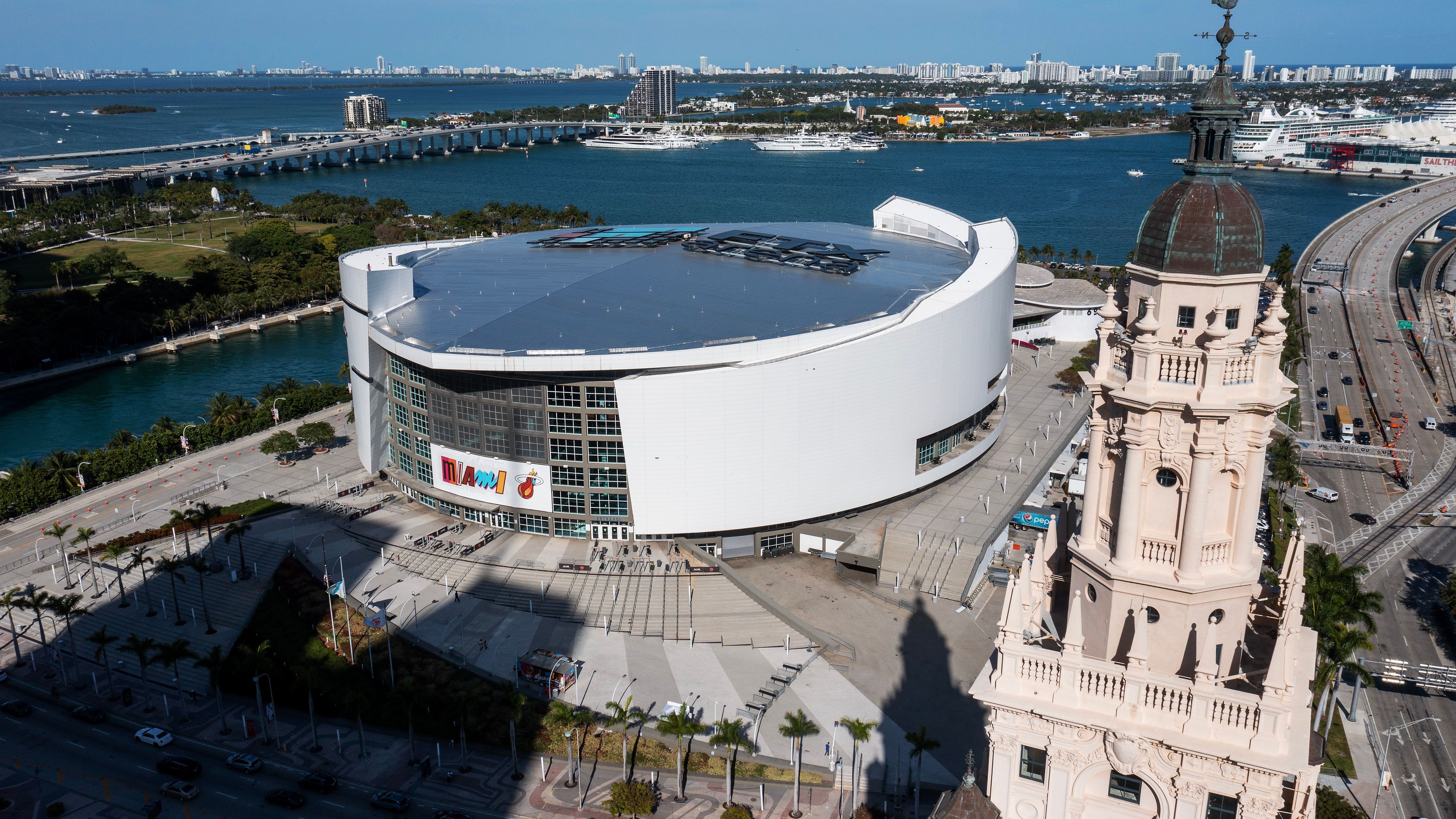 <strong>Kaseya Center<br></strong>Team: Miami Heat<br>Plätze: 19.600<br>Eröffnung: 1999<br>Kosten: 213 Mio. $