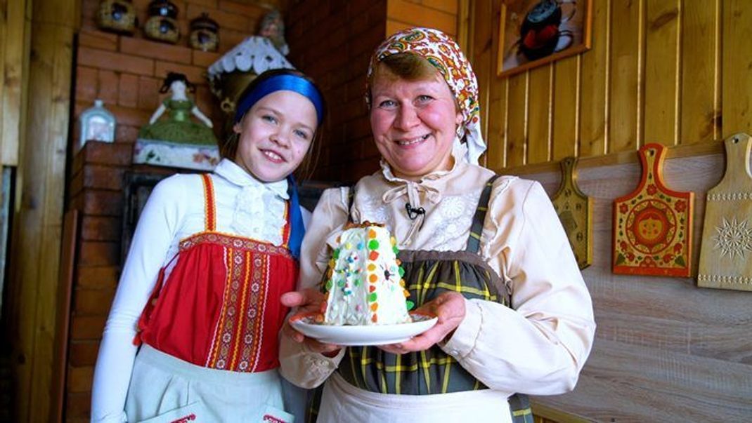 Typisch für ein russisches Osterfest: Pashka. Olgas Rezept gibt's unten.