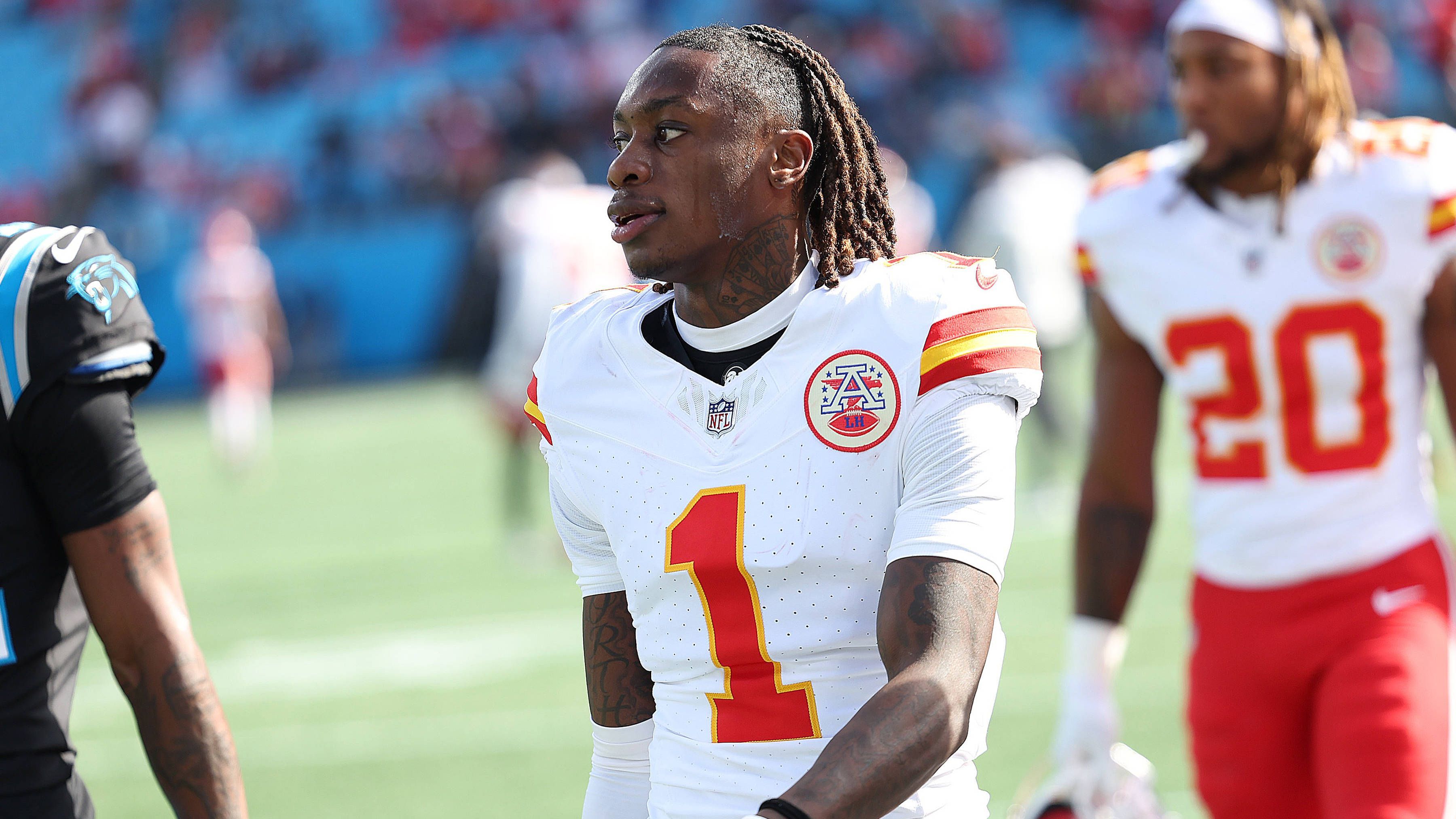 <strong>Xavier Worthy (Kansas City Chiefs)</strong><br>Gutes Zeichen für die Kansas City Chiefs: Xavier Worthy, der am 1. Spieltag eine Schulterverletzung erlitt, trainierte am Mittwoch voll mit. Dementsprechend deutet vieles darauf hin, dass er bei der Partie gegen die Baltimore Ravens einsatzfähig ist.