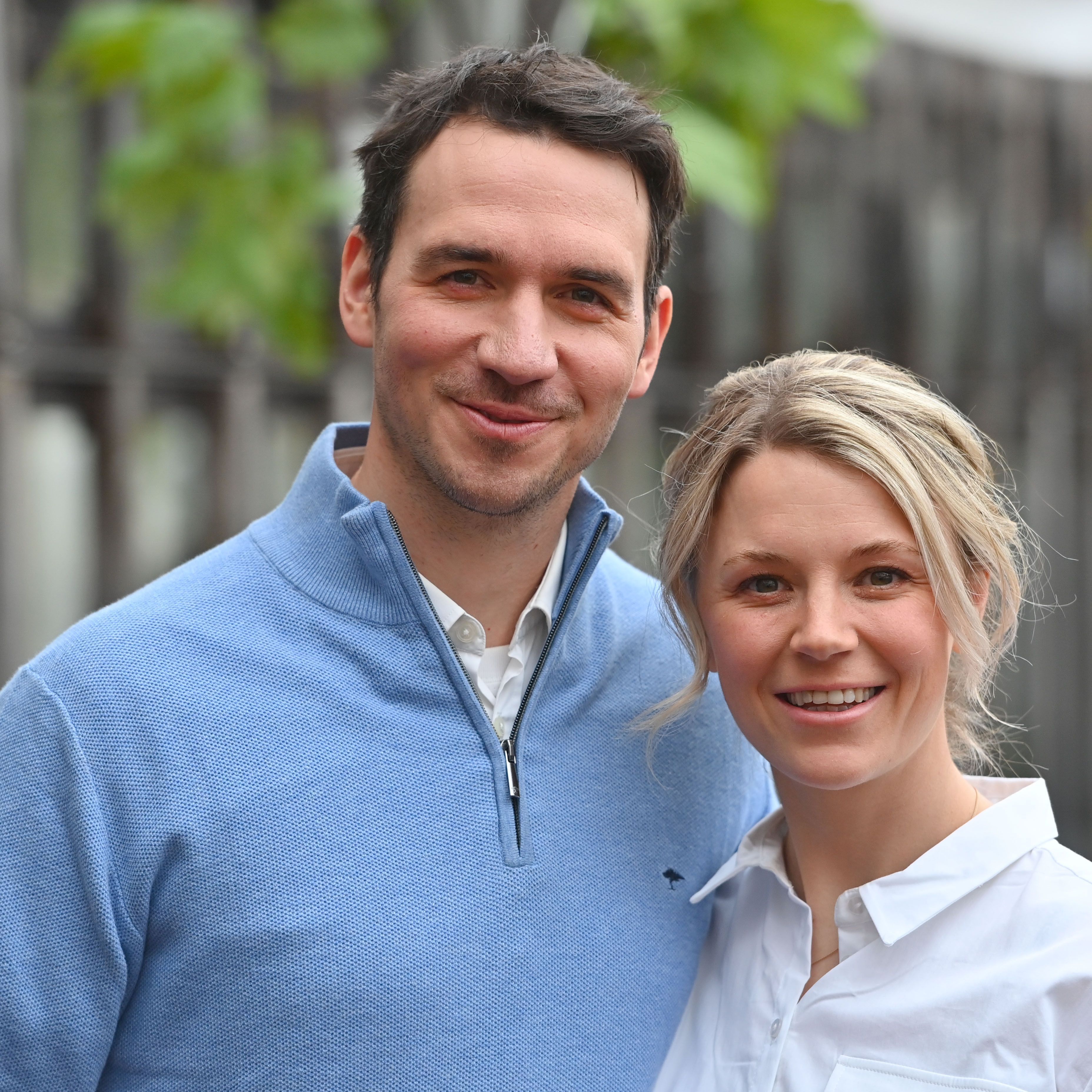 Felix Neureuther und Ehefrau Miriam Neureuther. Ludwig Erhard Gipfel 2024 auf Gut Kaltenbrunn am Tegernsee am 19.04.2024