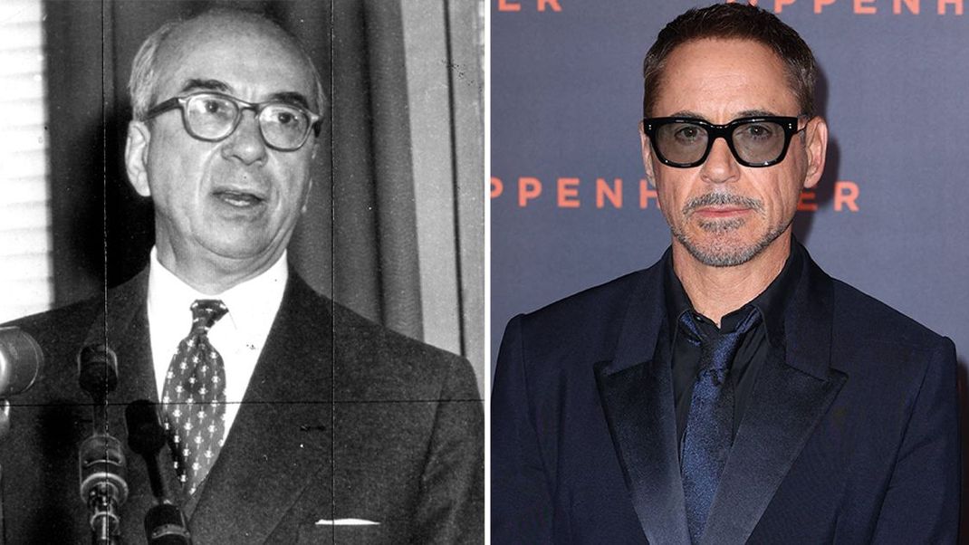 Lewis L.Strauss (l.) und Robert Downey Jr. (r.)