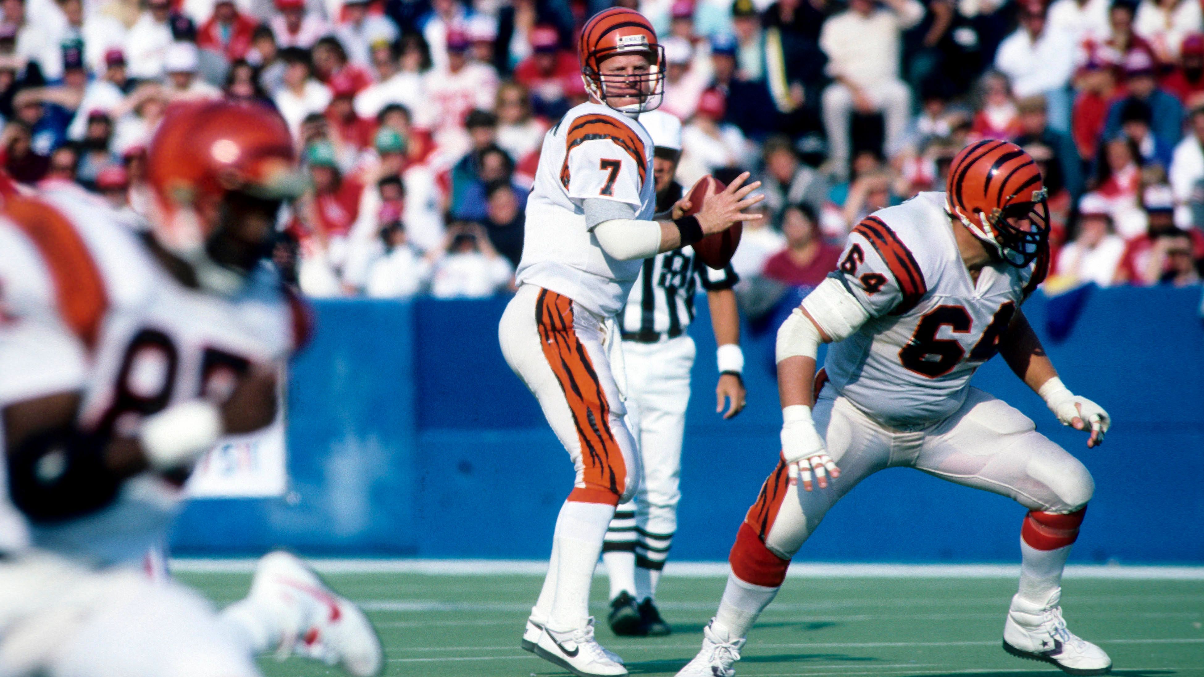 Team: Cincinnati Bengals<br>Letzter All-Pro-Quarterback: Boomer Esiason<br>Jahr: 1988