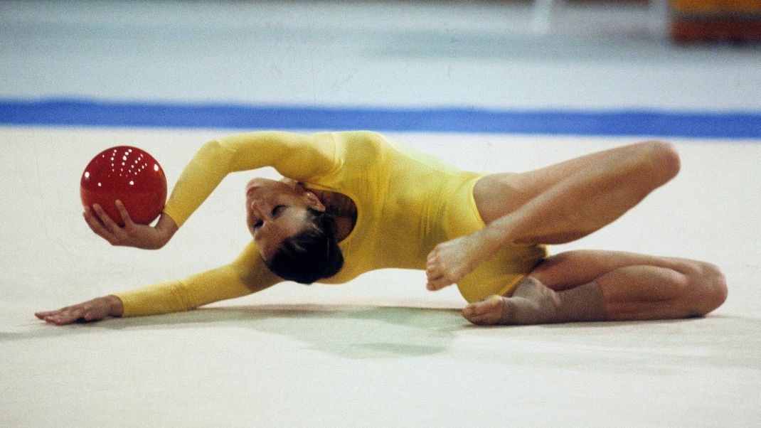 Regina Weber bei den Olympischen Spielen 1984 in Los Angeles.