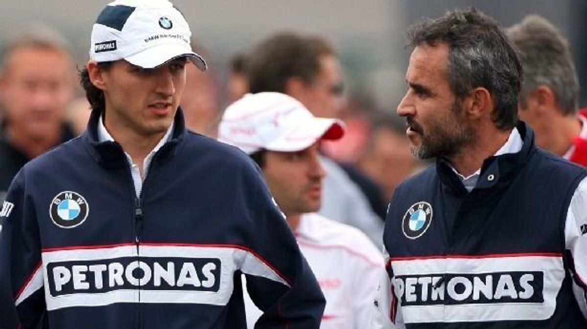 Beat Zehnder (rechts) zu BMW-Sauber-Zeiten mit Robert Kubica